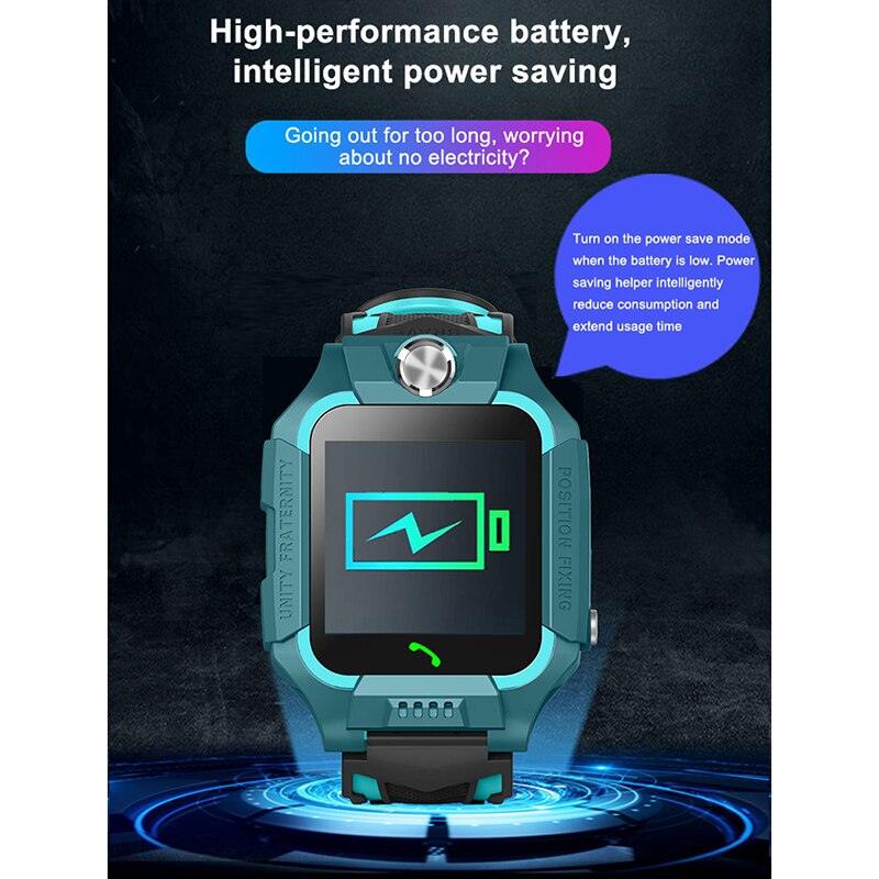Kids Smart Watch Phone Call Thermometer Wristwatch GPS Locator Kids Smartwatch With Call Games Video Recorder Music Alarm Flashlight Touch Screen Smart Watch For Kids
