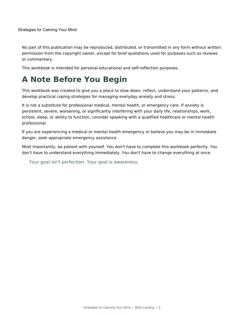 Strategies for Calming Your Mind