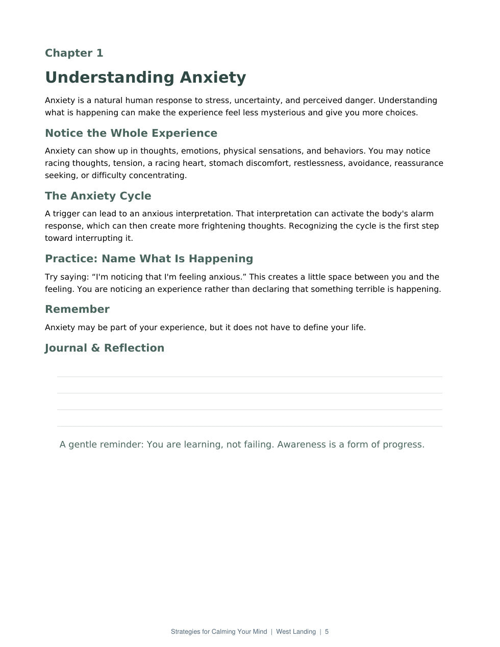 Strategies for Calming Your Mind